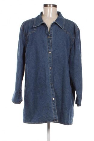 Γυναικείο πουκάμισο Unbranded, Μέγεθος 3XL, Χρώμα Μπλέ, Τιμή 15,99 €