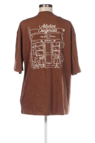Damski T-shirt Adidas Originals, Rozmiar M, Kolor Brązowy, Cena 203,99 zł