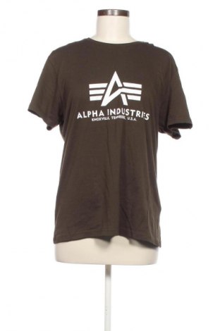 Damen T-Shirt Alpha Industries, Größe M, Farbe Grün, Preis € 15,99