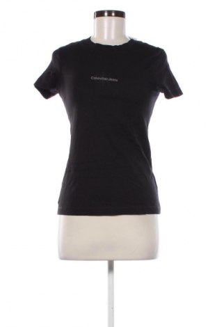 Γυναικείο t-shirt Calvin Klein Jeans, Μέγεθος S, Χρώμα Μαύρο, Τιμή 17,99 €