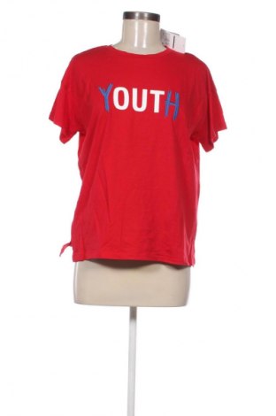 Γυναικείο t-shirt Mango, Μέγεθος M, Χρώμα Κόκκινο, Τιμή 23,99 €