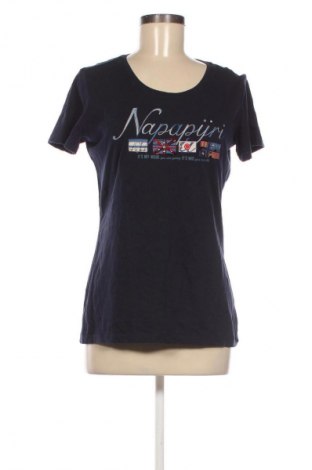 Damen T-Shirt Napapijri, Größe L, Farbe Blau, Preis 17,00 €