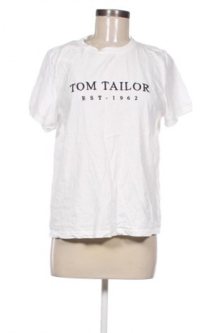 Γυναικείο t-shirt Tom Tailor, Μέγεθος XL, Χρώμα Λευκό, Τιμή 9,14 €