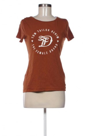 Damen T-Shirt Tom Tailor, Größe S, Farbe Braun, Preis 18,87 €