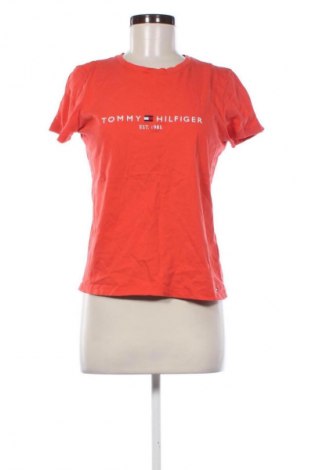 Дамска тениска Tommy Hilfiger, Размер L, Цвят Оранжев, Цена 34,00 лв.