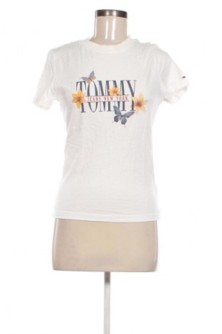 Damski T-shirt Tommy Jeans, Rozmiar L, Kolor Biały, Cena 252,99 zł