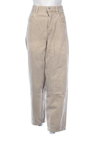 Damskie jeansy Bershka, Rozmiar M, Kolor Beżowy, Cena 66,99 zł