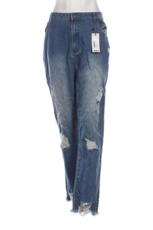 Damskie jeansy Boohoo, Rozmiar XXL, Kolor Niebieski, Cena 150,99 zł