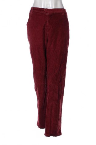 Γυναικείο κοτλέ παντελόνι Bpc Bonprix Collection, Μέγεθος XXL, Χρώμα Κόκκινο, Τιμή 14,83 €