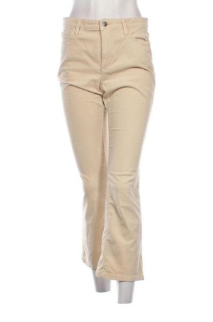 Pantaloni de velvet de femei Mango, Mărime M, Culoare Galben, Preț 265,99 Lei