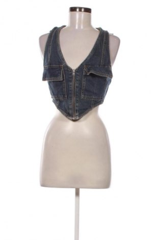 Női mellény Bershka, Méret S, Szín Kék, Ár 10 569 Ft