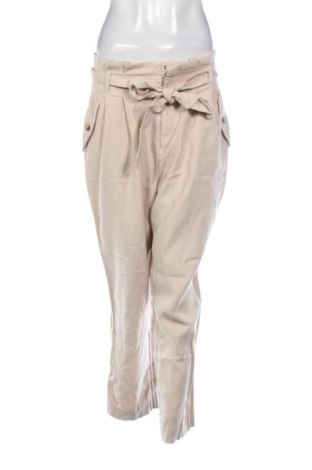 Damskie spodnie H&M, Rozmiar L, Kolor Beżowy, Cena 110,34 zł