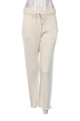 Pantaloni de femei Uniqlo, Mărime L, Culoare Ecru, Preț 289,47 Lei