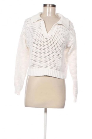 Pulover de femei Bershka, Mărime M, Culoare Alb, Preț 100,99 Lei