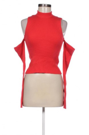 Pulover de femei Bershka, Mărime L, Culoare Roșu, Preț 76,32 Lei
