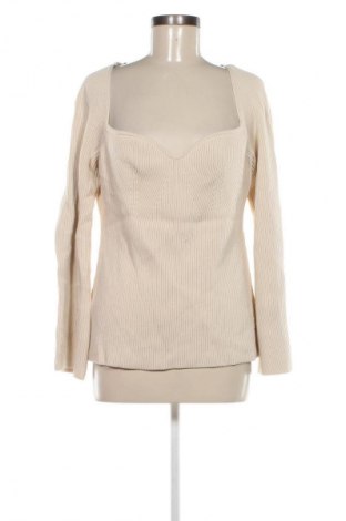 Pulover de femei H&M, Mărime XL, Culoare Bej, Preț 74,99 Lei