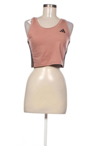 Γυναίκειο αθλητικό τοπ Adidas, Μέγεθος L, Χρώμα Καφέ, Τιμή 21,99 €