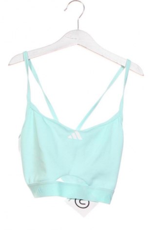 Damen Sporttop Adidas, Größe M, Farbe Blau, Preis 53,99 €