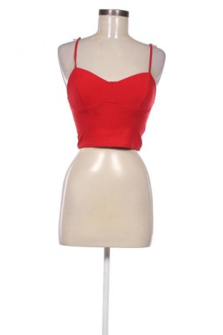 Top de femei Bershka, Mărime S, Culoare Roșu, Preț 76,99 Lei