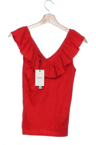 Damski top Pepe Jeans, Rozmiar XS, Kolor Czerwony, Cena 327,99 zł