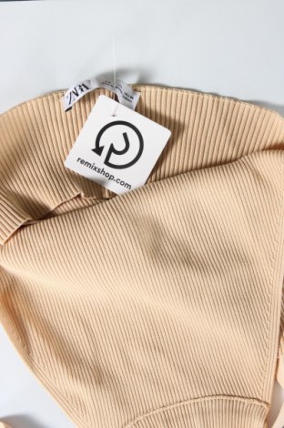 Top de femei Zara, Mărime S, Culoare Bej, Preț 47,37 Lei