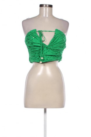 Top de femei Zara, Mărime M, Culoare Verde, Preț 38,99 Lei