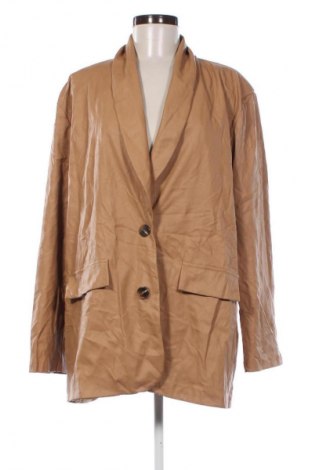 Damen Lederjacke Boohoo, Größe XL, Farbe Beige, Preis 40,99 €