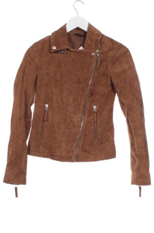 Damska kurtka skórzana Esmara by Heidi Klum, Rozmiar XS, Kolor Beżowy, Cena 319,99 zł