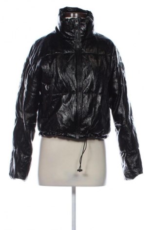 Дамско кожено яке H&M Divided, Размер XS, Цвят Черен, Цена 48,99 лв.