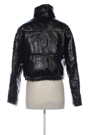 Дамско кожено яке H&M Divided, Размер XS, Цвят Черен, Цена 48,99 лв.