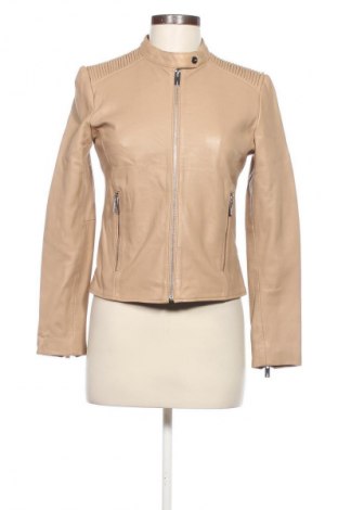 Damen Lederjacke Mango, Größe S, Farbe Beige, Preis 56,99 €