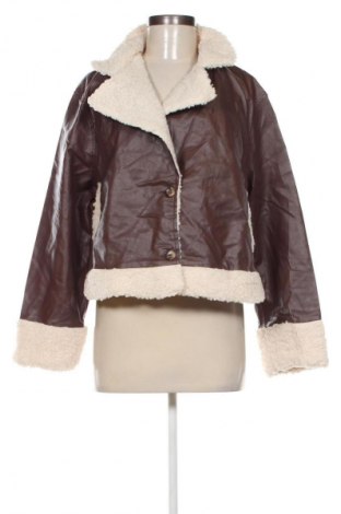 Damen Lederjacke SHEIN, Größe M, Farbe Braun, Preis 40,99 €