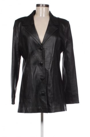 Geacă de piele pentru femei Unbranded, Mărime L, Culoare Negru, Preț 255,99 Lei