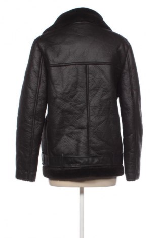 Дамско кожено яке Zara, Размер M, Цвят Черен, Цена 48,99 лв.