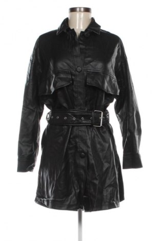Дамско кожено яке Zara, Размер XS, Цвят Черен, Цена 41,99 лв.