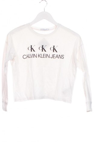 Детска блуза Calvin Klein Jeans, Размер 12-13y/ 158-164 см, Цвят Бял, Цена 30,23 лв.