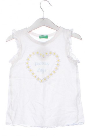 Детска блуза United Colors Of Benetton, Размер 3-4y/ 104-110 см, Цвят Бял, Цена 23,46 лв.