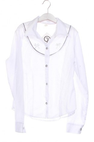 Kinderhemd Unbranded, Größe 10-11y/ 146-152 cm, Farbe Weiß, Preis 6,14 €