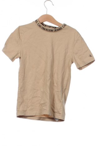 Kinder T-Shirt Calvin Klein Jeans, Größe 6-7y/ 122-128 cm, Farbe Beige, Preis € 26,99