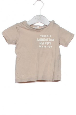 Детска тениска H&M, Размер 3-6m/ 62-68 см, Цвят Бежов, Цена 12,00 лв.