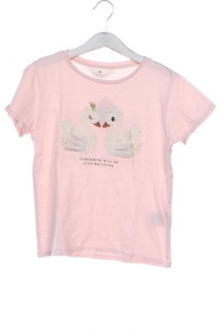 Dziecięcy T-shirt H&M, Rozmiar 8-9y/ 134-140 cm, Kolor Różowy, Cena 26,21 zł
