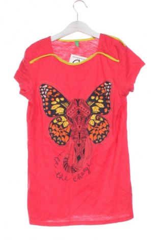 Tricou pentru copii United Colors Of Benetton, Mărime 11-12y/ 152-158 cm, Culoare Roz, Preț 39,47 Lei