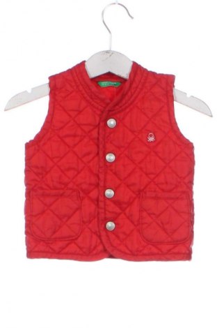 Kinderweste United Colors Of Benetton, Größe 3-6m/ 62-68 cm, Farbe Rot, Preis 7,99 €