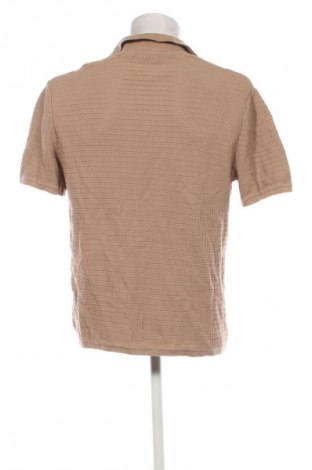 Herren Strickjacke Bershka, Größe M, Farbe Beige, Preis 20,00 €