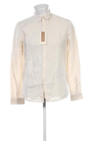 Ανδρικό πουκάμισο Pier One, Μέγεθος M, Χρώμα Εκρού, Τιμή 23,99 €