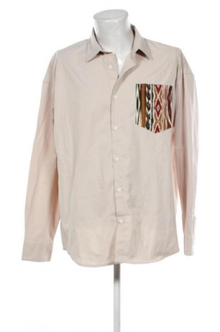 Herrenhemd SHEIN, Größe XXL, Farbe Beige, Preis 14,83 €