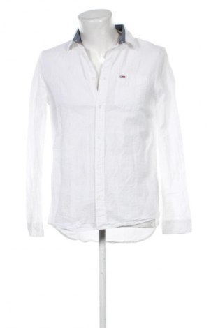 Cămașă de bărbați Tommy Jeans, Mărime M, Culoare Alb, Preț 163,20 Lei
