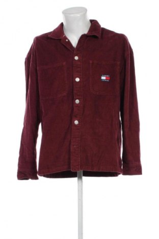 Męska koszula Tommy Jeans, Rozmiar XL, Kolor Czerwony, Cena 203,99 zł