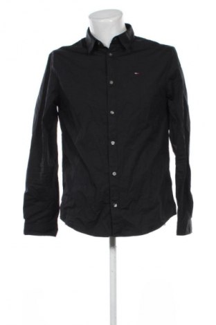Мъжка риза Tommy Jeans, Размер L, Цвят Черен, Цена 117,99 лв.