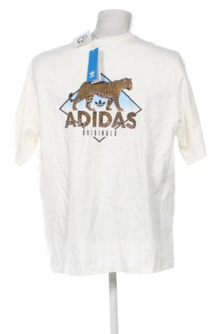 Męski T-shirt Adidas, Rozmiar L, Kolor ecru, Cena 203,99 zł